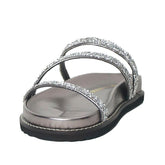 Papete Prata Três Tiras Pedraria Bk142 Vintedoisk